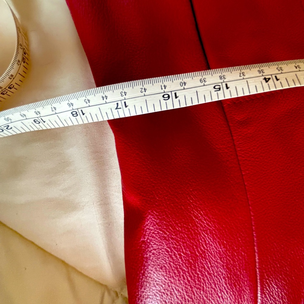 Ladies Vintage Wilsons Leather Thinsulate Red Leather Coat.  Size Small. NTN - Picture 8 of 12